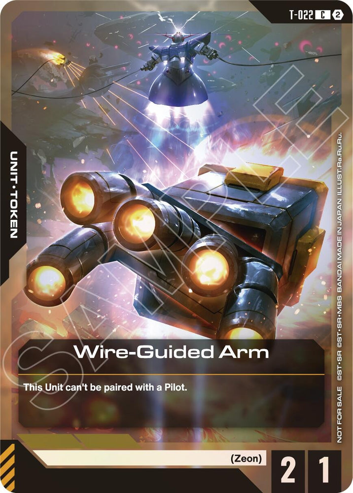Image for Wire-Guided Arm (T-022) Token (Left Hand) (World Championship Regionals 26-27 Season 2) (T-022) [Gundam Promotional Cards] (GCG-PR) - Gundam Card Game