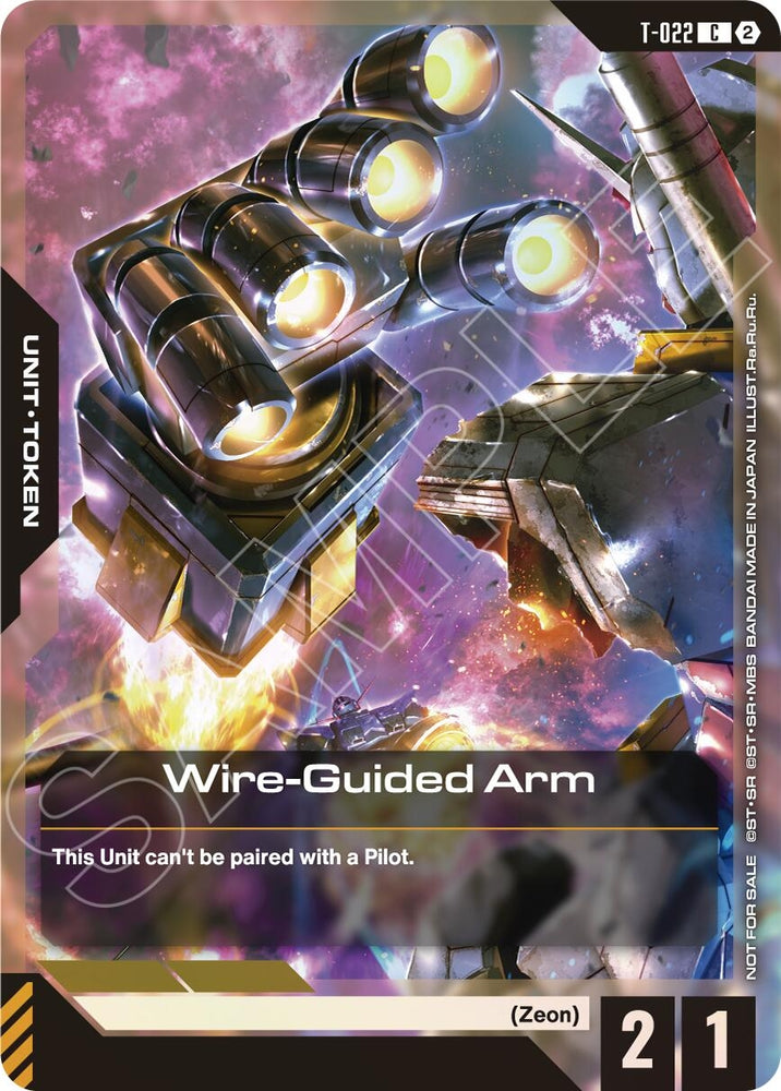 Image for Wire-Guided Arm (T-022) Token (Right Hand) (World Championship Regionals 26-27 Season 2) (T-022) [Gundam Promotional Cards] (GCG-PR) - Gundam Card Game
