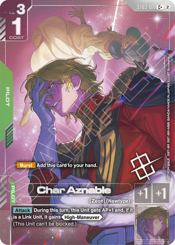 Image for Char Aznable (World Championship Regionals 26-27 Season 2) (Finalist) (ST03-011) [Gundam Promotional Cards] (GCG-PR) - Gundam Card Game
