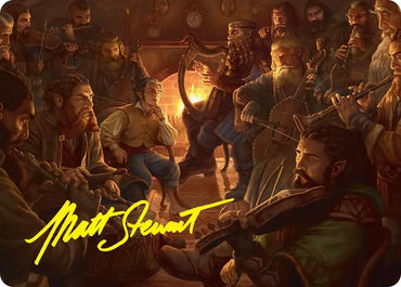 Image for An Unexpected Party Art Card (Gold-Stamped Signature) (6) [Art Series: The Hobbit] (ASHOB) - Magic: The Gathering