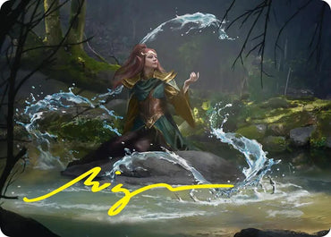 Image for Mirkwood Meditator Art Card (Gold-Stamped Signature) (10) [Art Series: The Hobbit] (ASHOB) - Magic: The Gathering