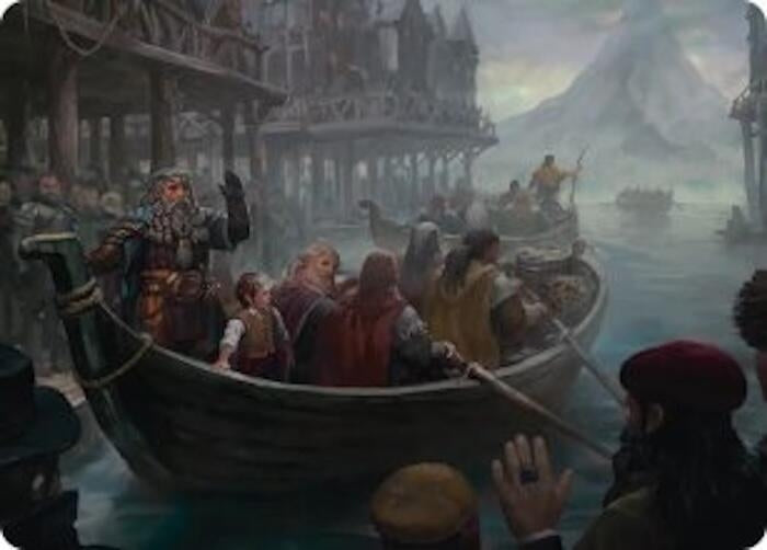 Image for Uneasy Partings Art Card (14) [Art Series: The Hobbit] (ASHOB) - Magic: The Gathering