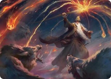 Image for Gandalf, Shadow's Foe Art Card (46) [Art Series: The Hobbit] (ASHOB) - Magic: The Gathering