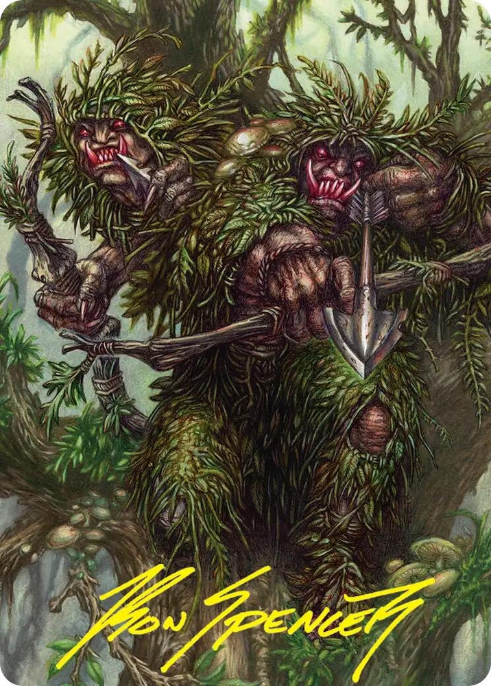 Image for Orcish Bowmasters Art Card (Gold-Stamped Signature) (30) [Art Series: The Hobbit] (ASHOB) - Magic: The Gathering
