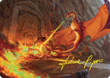 Image for Smaug's Fury Art Card (Gold-Stamped Signature) (18) [Art Series: The Hobbit] (ASHOB) - Magic: The Gathering