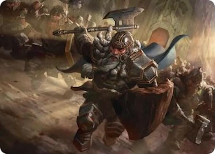 Image for Thorin, Mountain-king Art Card (19) [Art Series: The Hobbit] (ASHOB) - Magic: The Gathering