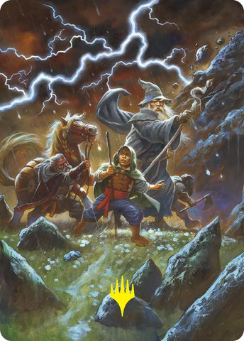 Image for Call Forth the Tempest Art Card (Gold-Stamped) (33) [Art Series: The Hobbit] (ASHOB) - Magic: The Gathering