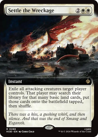 Image for Settle the Wreckage (Extended Art) (288) [The Hobbit] (HOB) - Magic: The Gathering