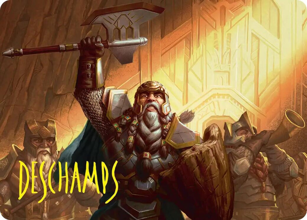 Image for Thorin, Company's Leader Art Card (Gold-Stamped Signature) (47) [Art Series: The Hobbit] (ASHOB) - Magic: The Gathering