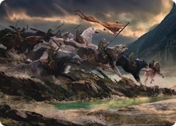Image for Tide of Fury and Disorder Art Card (53) [Art Series: The Hobbit] (ASHOB) - Magic: The Gathering
