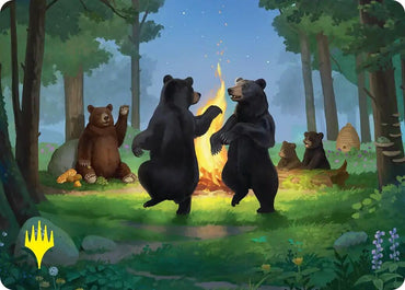 Image for Dancing from Dark to Dawn Art Card (Gold-Stamped) (21) [Art Series: The Hobbit] (ASHOB) - Magic: The Gathering