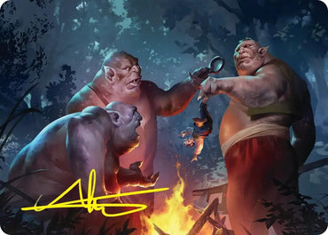 Image for Tom, Bert, and William Art Card (Gold-Stamped Signature) (25) [Art Series: The Hobbit] (ASHOB) - Magic: The Gathering