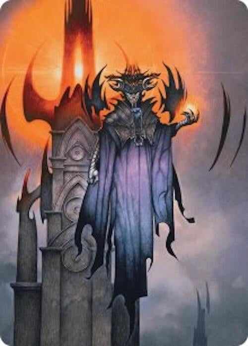 Image for Sauron, the Lidless Eye Art Card (36) [Art Series: The Hobbit] (ASHOB) - Magic: The Gathering