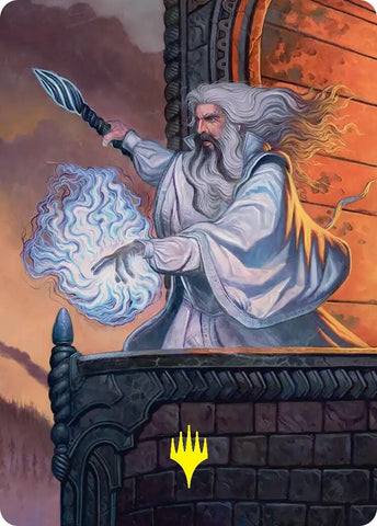Image for Saruman of Many Colors Art Card (Gold-Stamped) (35) [Art Series: The Hobbit] (ASHOB) - Magic: The Gathering
