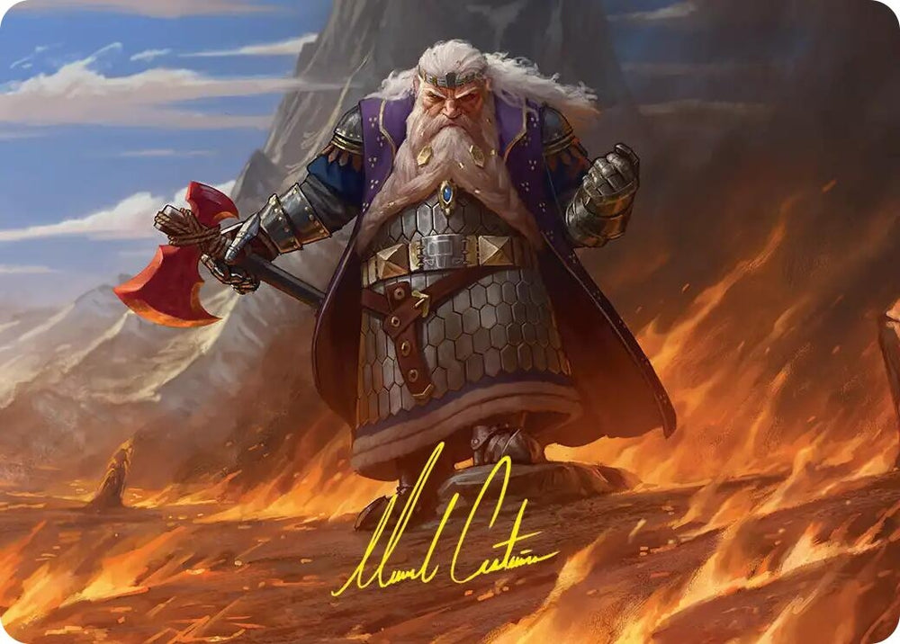 Image for Dain of the Ancient Halls Art Card (Gold-Stamped Signature) (48) [Art Series: The Hobbit] (ASHOB) - Magic: The Gathering