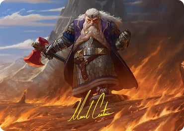 Image for Dain of the Ancient Halls Art Card (Gold-Stamped Signature) (48) [Art Series: The Hobbit] (ASHOB) - Magic: The Gathering