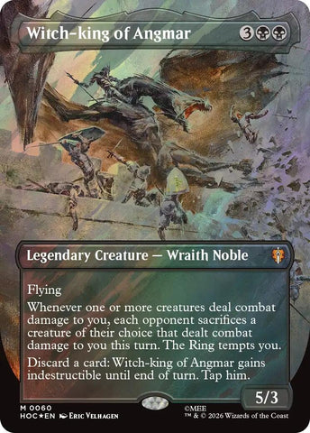 Image for Witch-king of Angmar (Borderless) (Surge Foil) (60) [The Hobbit: Eternal-Legal] (HOC) - Magic: The Gathering