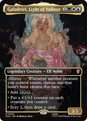 Image for Galadriel, Light of Valinor (Borderless) (32) [The Hobbit: Eternal-Legal] (HOC) - Magic: The Gathering