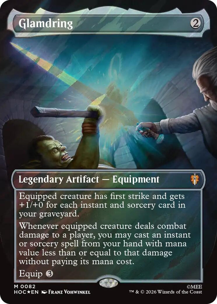 Image for Glamdring (Borderless) (Surge Foil) (82) [The Hobbit: Eternal-Legal] (HOC) - Magic: The Gathering