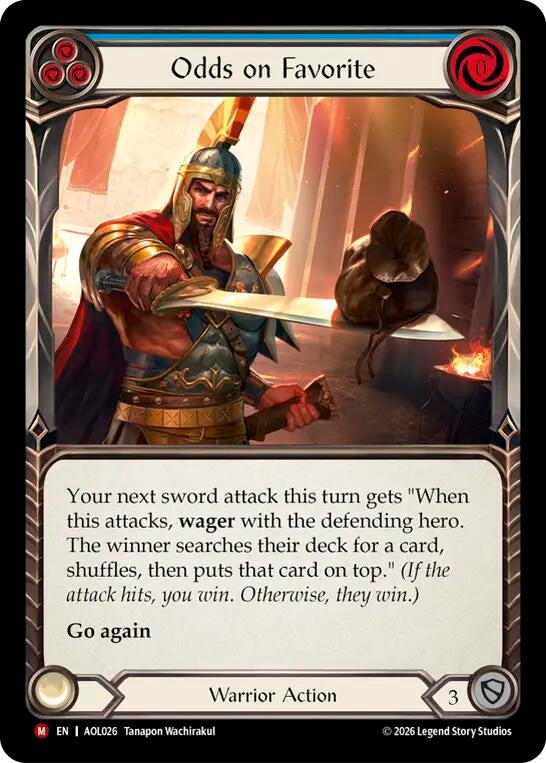 Image for Odds on Favorite (AOL026) [Armory Deck: Olympia] (AOL) - Flesh and Blood TCG