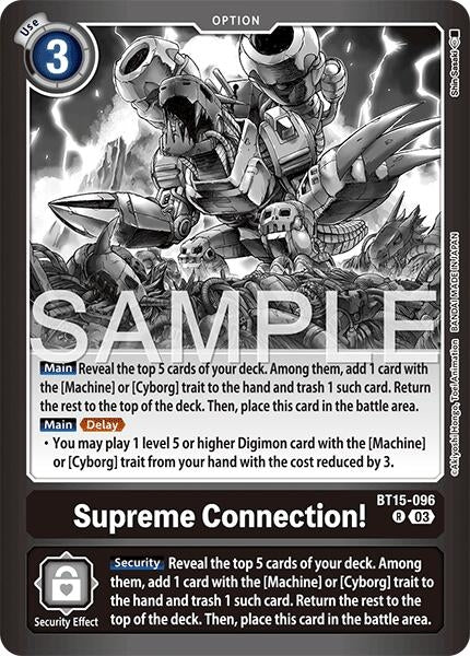 Image for Supreme Connection! (BT15-096 R) [Limited Card Pack -Final Crest-] (LM-08) - Digimon Card Game