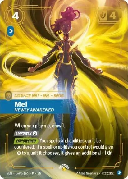 Image for Mel, Newly Awakened (069b/166) [Riftbound Organized Play Promotional Cards] (OPP) - Riftbound: League of Legends Trading Card Game