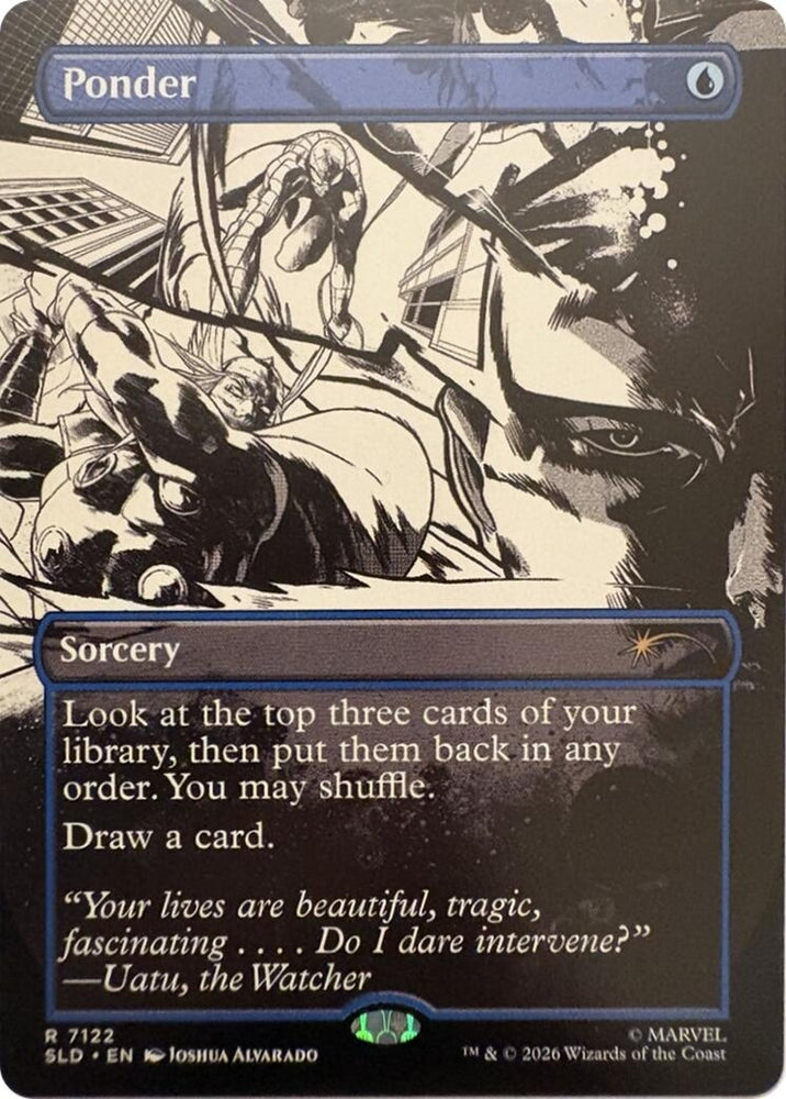 Image for Ponder (7122) (7122) [Secret Lair Drop Series] (SLD) - Magic: The Gathering