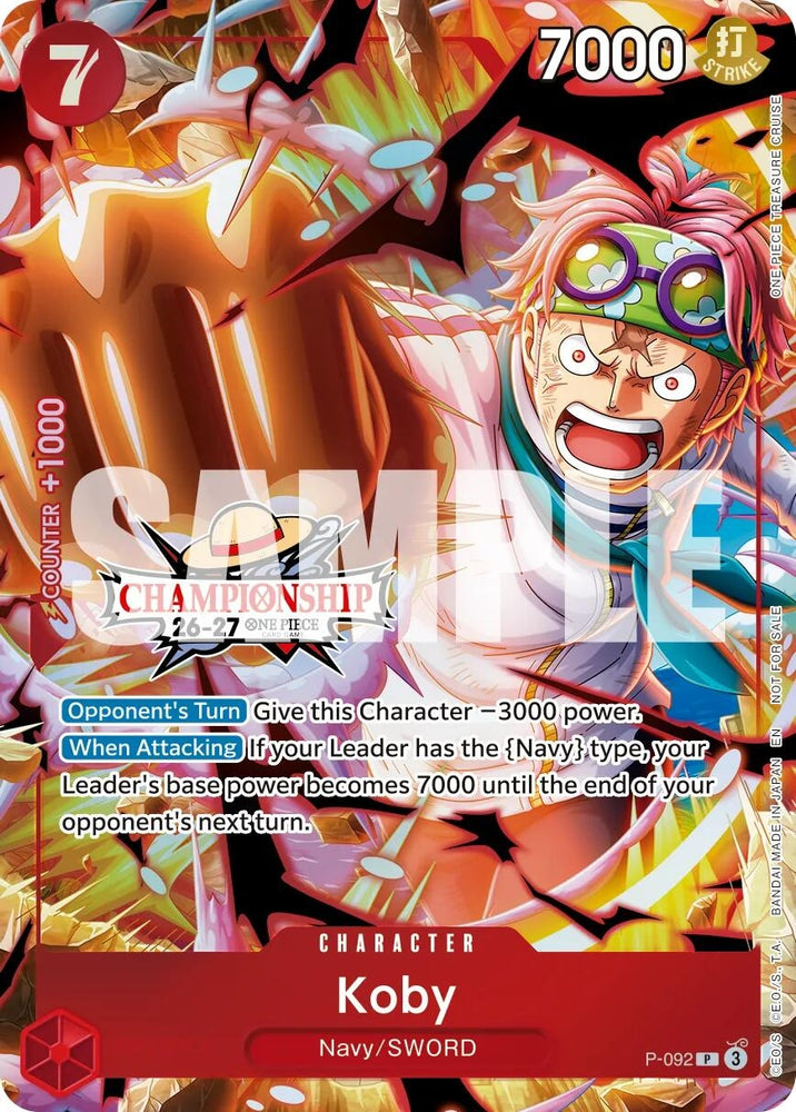 Image for Koby (CS 26-27 Event Pack) [One Piece Promotion Cards] (OP-PR) - One Piece Card Game