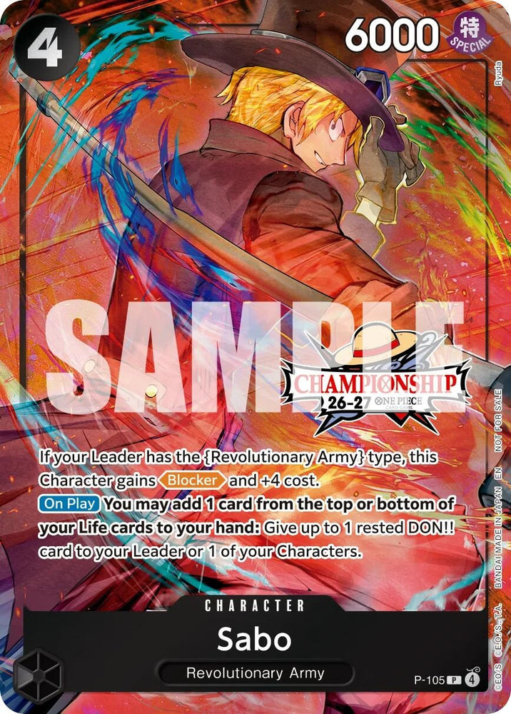 Image for Sabo (CS 26-27 Celebration Pack) [One Piece Promotion Cards] (OP-PR) - One Piece Card Game