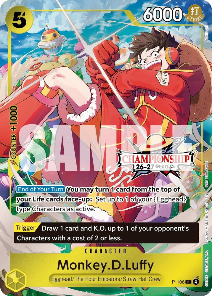 Image for Monkey.D.Luffy (CS 26-27 Celebration Pack) [One Piece Promotion Cards] (OP-PR) - One Piece Card Game
