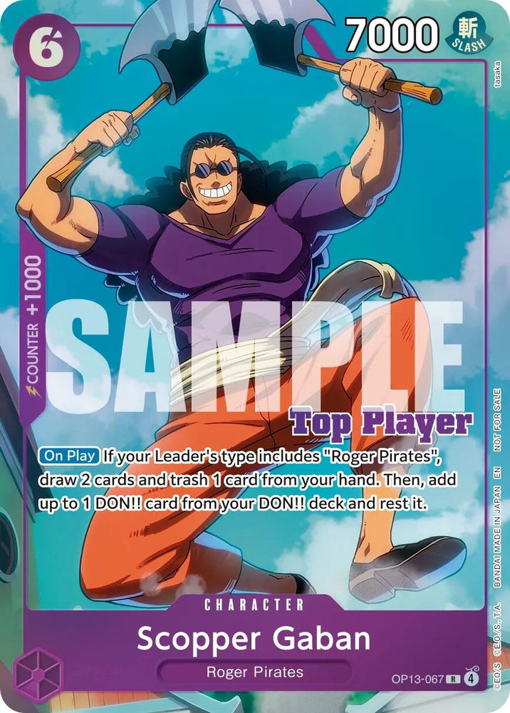 Image for Scopper Gaban (CS 26-27 Top Player Pack Vol. 1) [One Piece Promotion Cards] (OP-PR) - One Piece Card Game