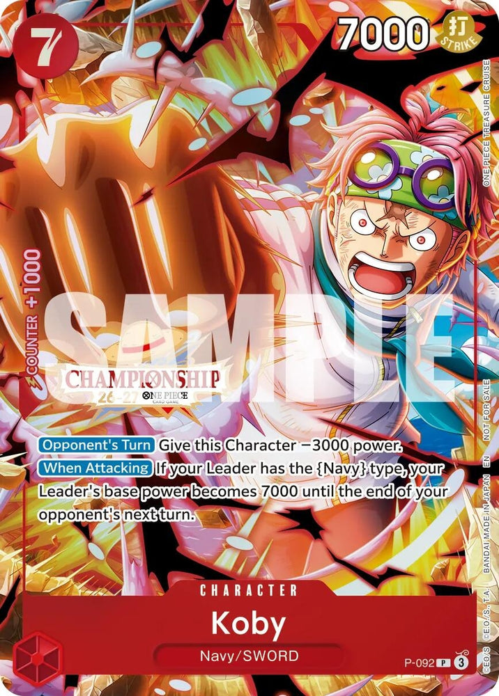 Image for Koby (CS 26-27 Event Pack Finalist Ver.) [One Piece Promotion Cards] (OP-PR) - One Piece Card Game
