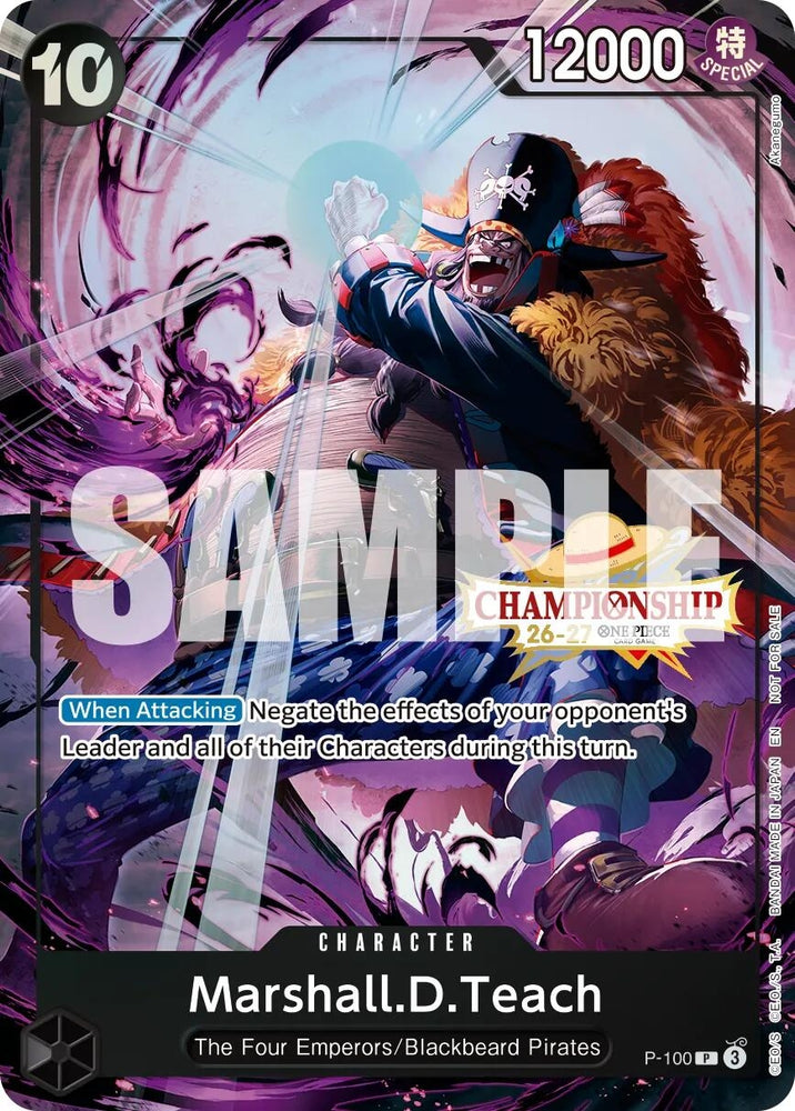 Image for Marshall.D.Teach (CS 26-27 Event Pack Finalist Ver.) [One Piece Promotion Cards] (OP-PR) - One Piece Card Game