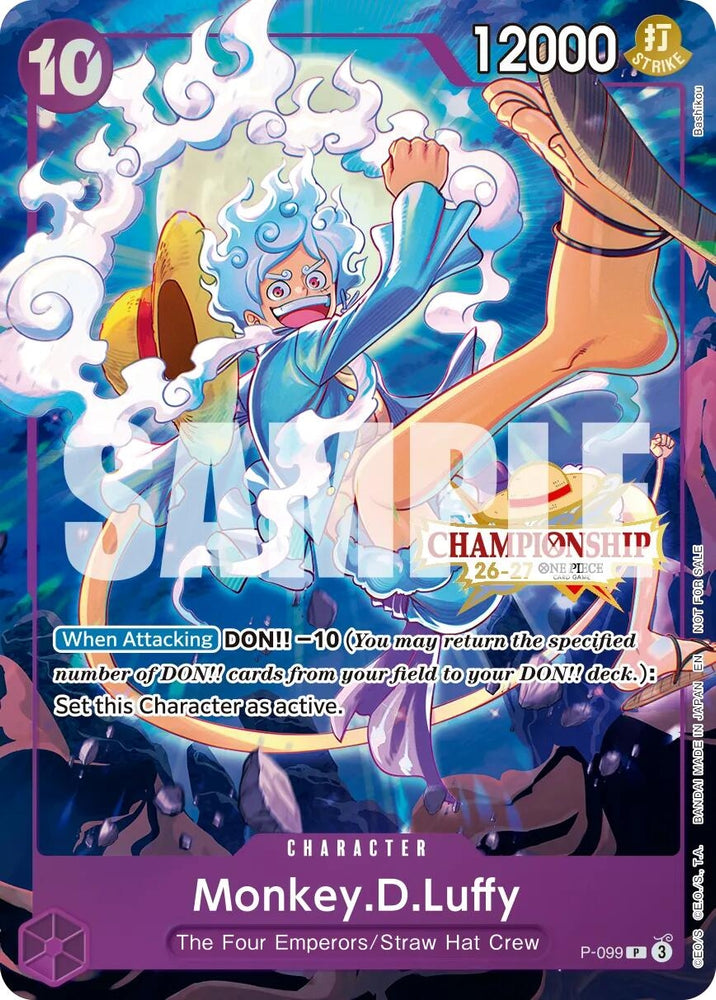 Image for Monkey.D.Luffy (CS 26-27 Event Pack Finalist Ver.) [One Piece Promotion Cards] (OP-PR) - One Piece Card Game