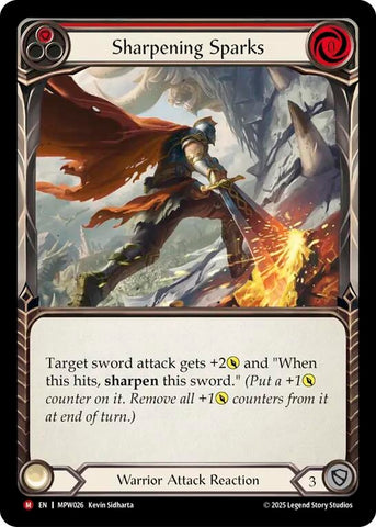 Image for Sharpening Sparks (MPW026) [Mastery Pack Warrior] (MPW) - Flesh and Blood TCG