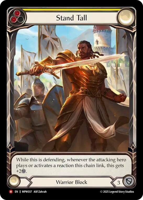 Image for Stand Tall (Extended Art) (MPW037) [Mastery Pack Warrior] (MPW) - Flesh and Blood TCG