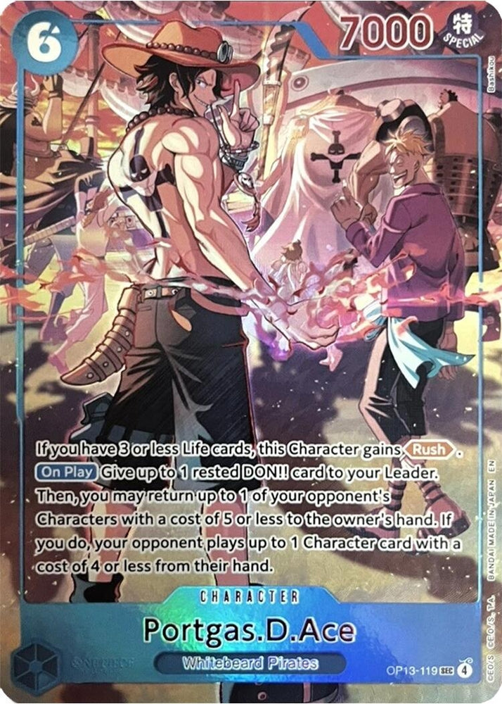 Image for Portgas.D.Ace (119) (English Version 3rd Anniversary Set) (OP13-119) [One Piece Promotion Cards] (OP-PR) - One Piece Card Game