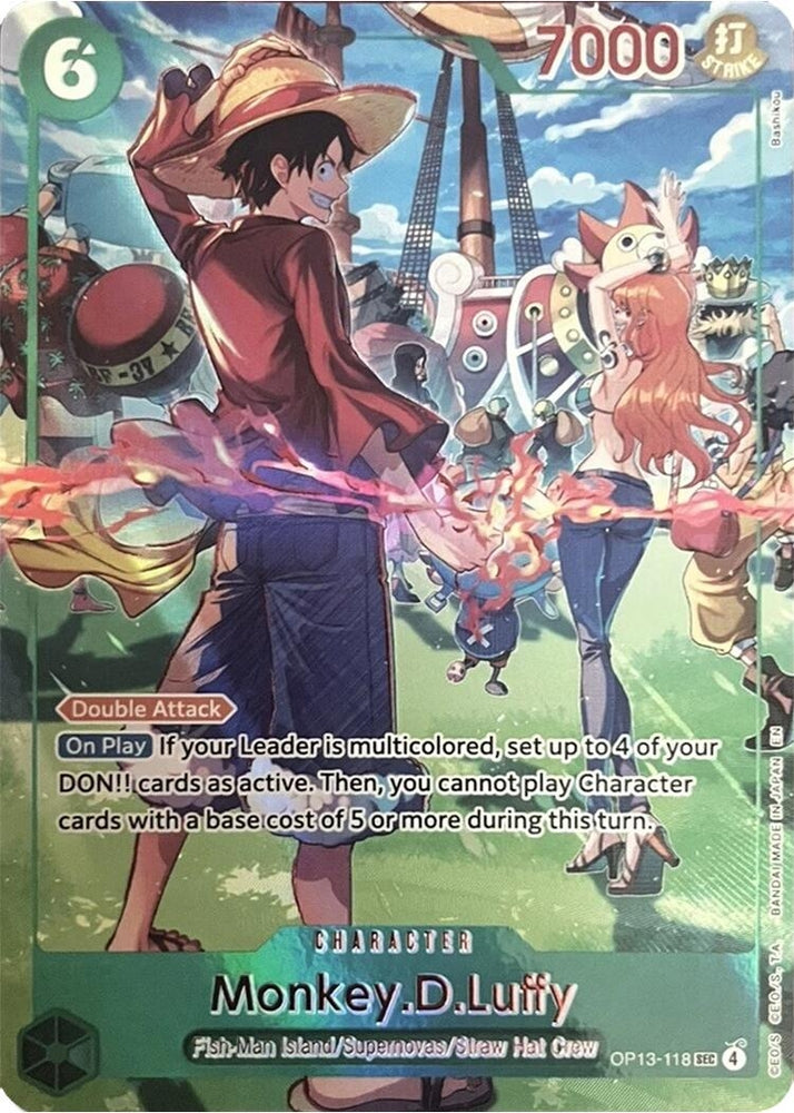 Image for Monkey.D.Luffy (118) (English Version 3rd Anniversary Set) (OP13-118) [One Piece Promotion Cards] (OP-PR) - One Piece Card Game