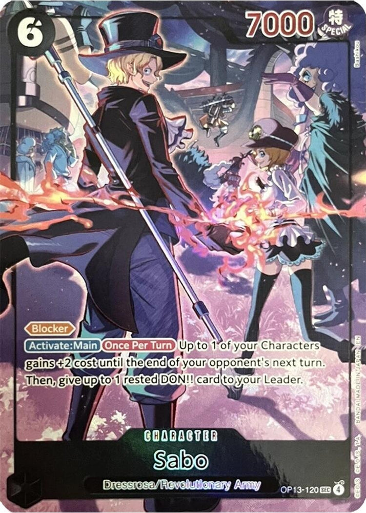 Image for Sabo (120) (English Version 3rd Anniversary Set) (OP13-120) [One Piece Promotion Cards] (OP-PR) - One Piece Card Game