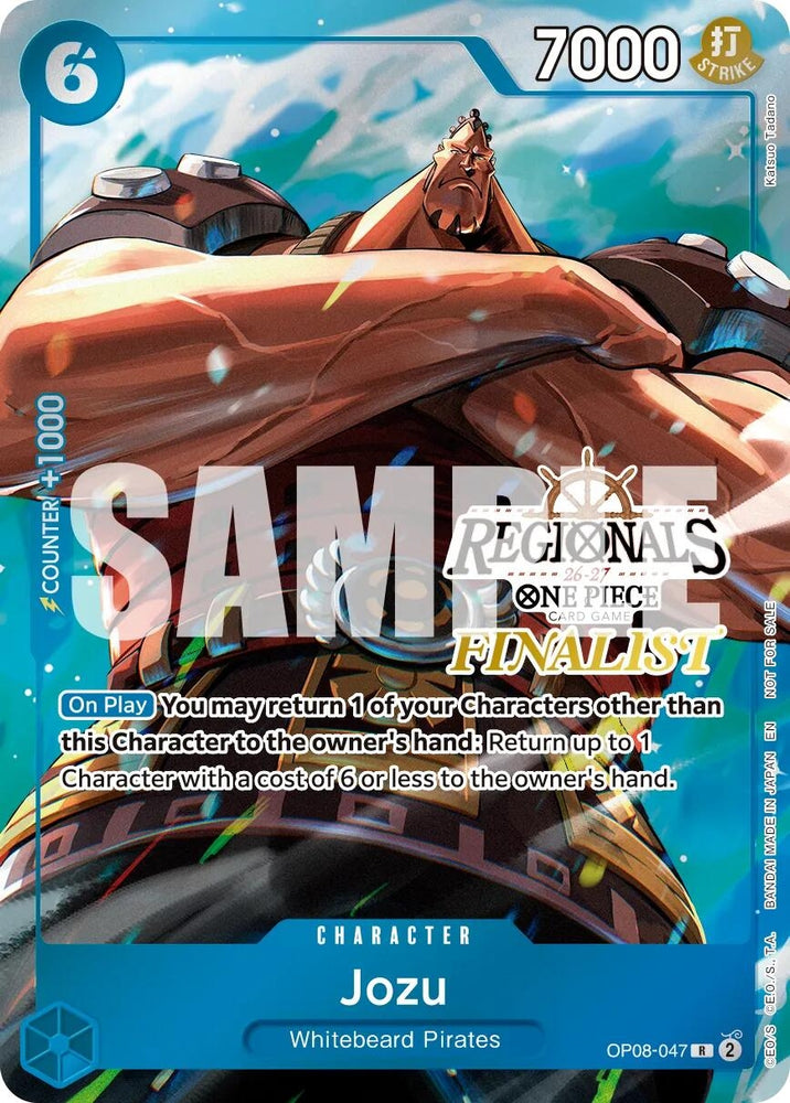 Image for Jozu (Regionals Finalist Card Set 26-27 Vol.2) (OP08-047) [One Piece Promotion Cards] (OP-PR) - One Piece Card Game