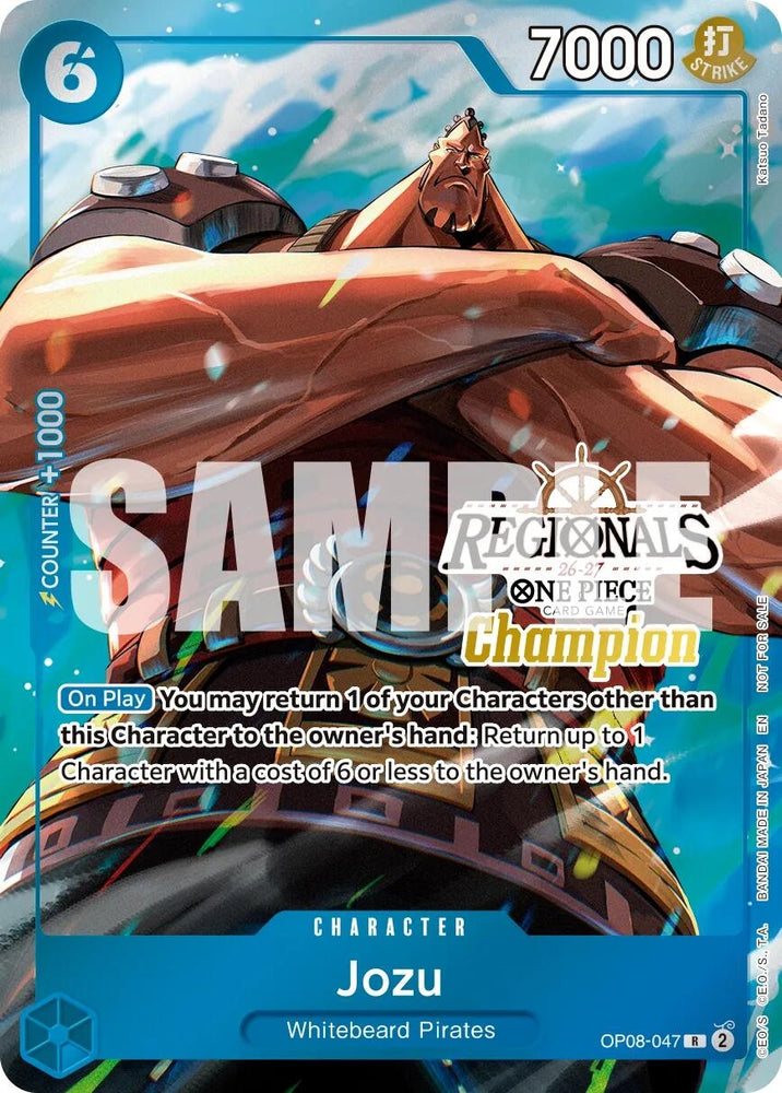 Image for Jozu (Regionals Champion Card Set 26-27 Vol.2) (OP08-047) [One Piece Promotion Cards] (OP-PR) - One Piece Card Game
