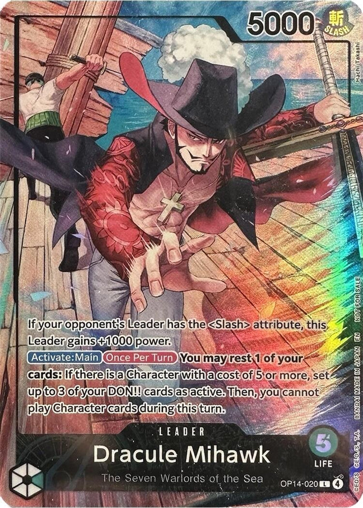 Image for Dracule Mihawk (2026 PSA Magazine Promo) (OP14-020) [One Piece Promotion Cards] (OP-PR) - One Piece Card Game