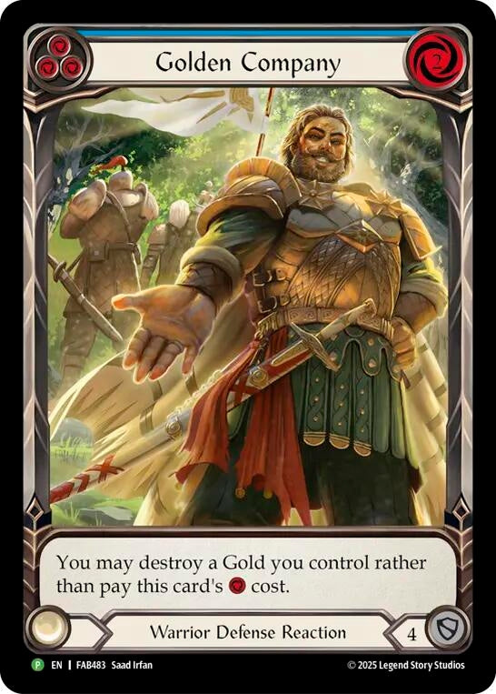 Image for Golden Company (Blue) - FAB483 (FAB483) [Flesh and Blood: Promo Cards] (PR) - Flesh and Blood TCG