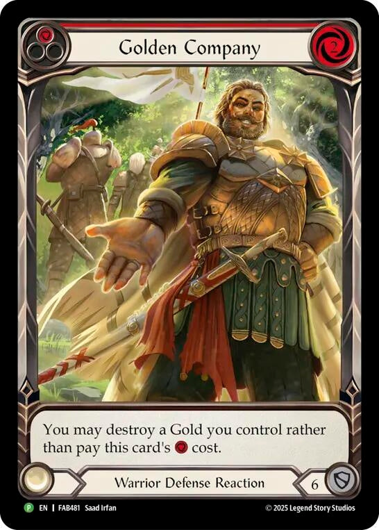 Image for Golden Company (Red) - FAB481 (FAB481) [Flesh and Blood: Promo Cards] (PR) - Flesh and Blood TCG