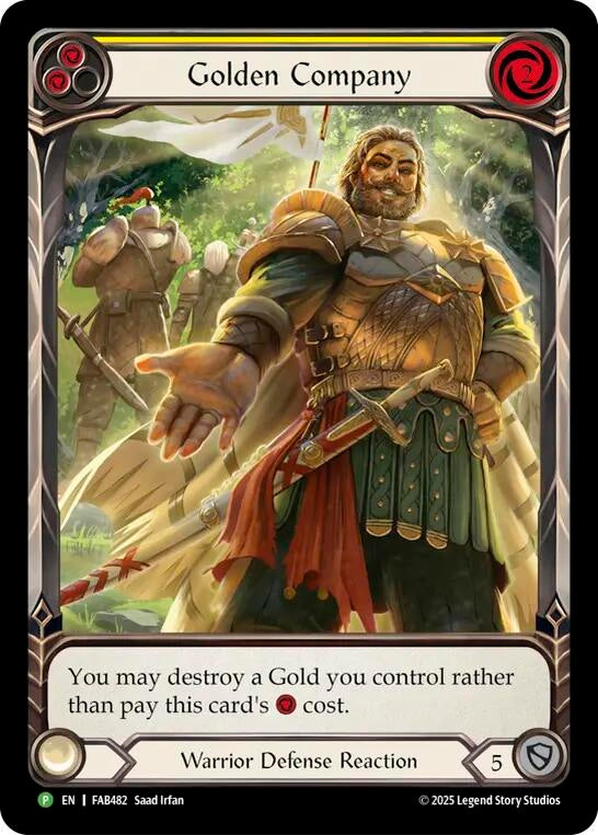 Image for Golden Company (Yellow) - FAB482 (FAB482) [Flesh and Blood: Promo Cards] (PR) - Flesh and Blood TCG