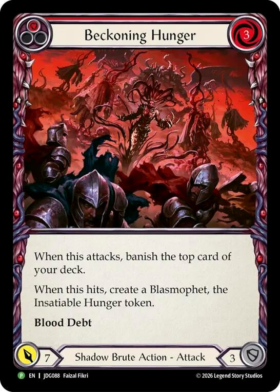 Image for Beckoning Hunger - JDG088 (JDG088) [Flesh and Blood: Promo Cards] (PR) - Flesh and Blood TCG
