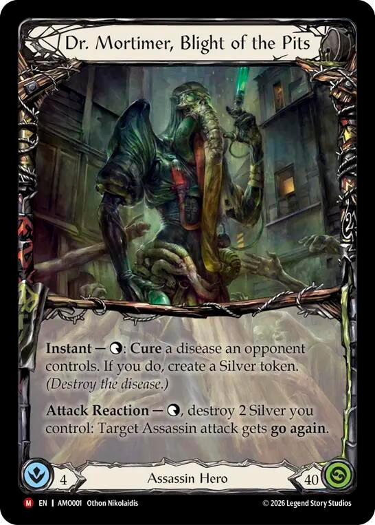 Image for Dr. Mortimer, Blight of the Pits [Armory Deck: Dr. Mortimer] (AMO) - Flesh and Blood TCG