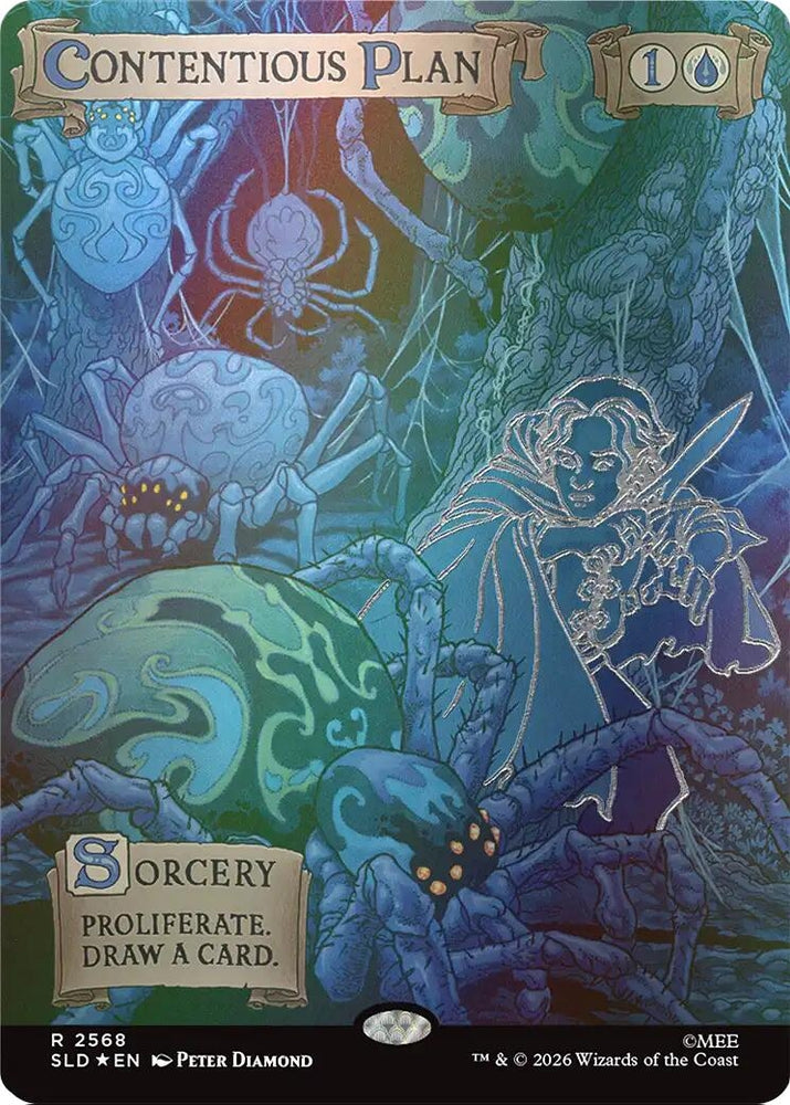 Image for Contentious Plan (Out Of Sight Foil) (2568) [Secret Lair Drop Series] (SLD) - Magic: The Gathering
