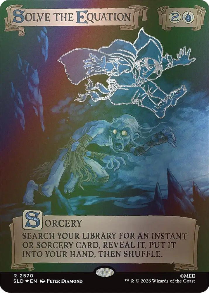 Image for Solve the Equation (2570) (Out Of Sight Foil) (2570) [Secret Lair Drop Series] (SLD) - Magic: The Gathering