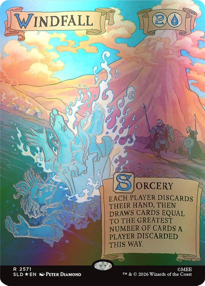 Image for Windfall (2571) (Out Of Sight Foil) (2571) [Secret Lair Drop Series] (SLD) - Magic: The Gathering